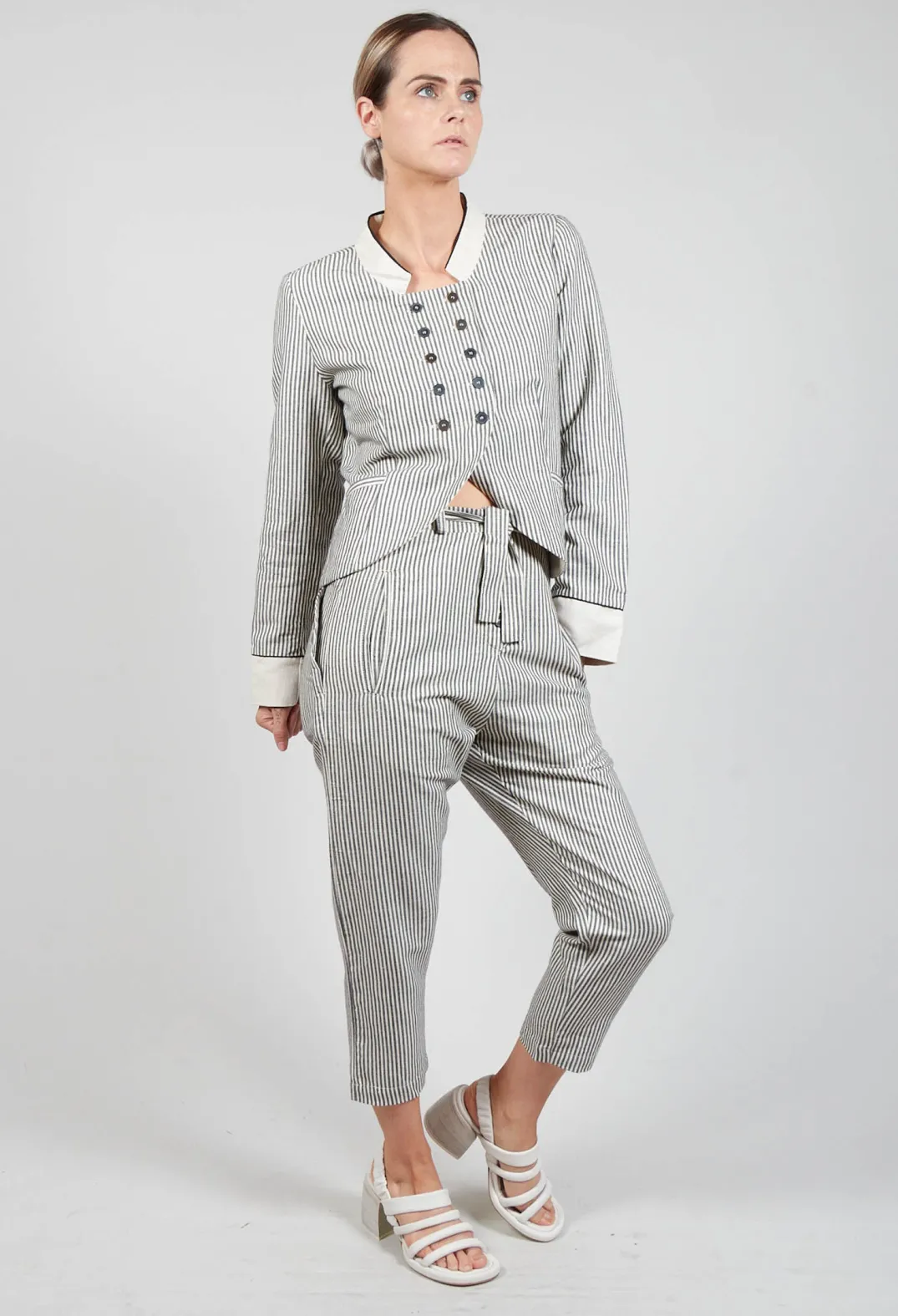 Jayko Co-ords & Suits^Striped High Waisted Peg Trousers in Unique