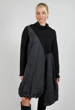 Xenia Design Dresses^Striped Pinu Dress in Black and White