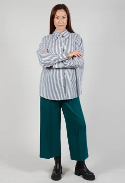 Mei Meij Shirts & Blouses^Striped Shirt in Off White and Antacite