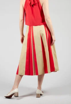 Beatrice B Skirts^Striped Skirt in Line Print