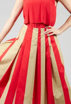 Beatrice B Skirts^Striped Skirt in Line Print