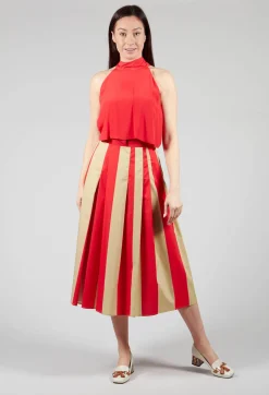 Beatrice B Skirts^Striped Skirt in Line Print