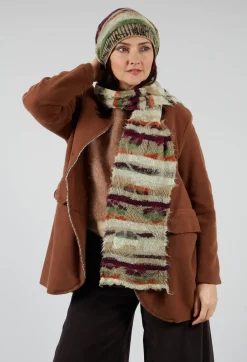Butapana Hats^Striped Wool Hat in Greige