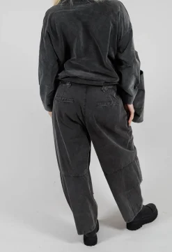 Amici Trousers^Structured Balloon Leg Trousers in Pewter
