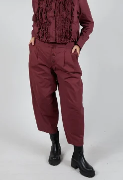 Amici Trousers^Structured Balloon Leg Trousers in Intense Rust