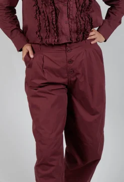 Amici Trousers^Structured Balloon Leg Trousers in Intense Rust