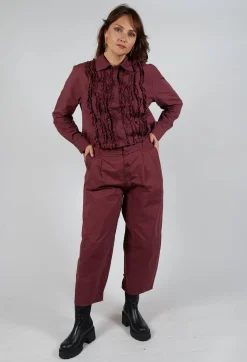 Amici Trousers^Structured Balloon Leg Trousers in Intense Rust