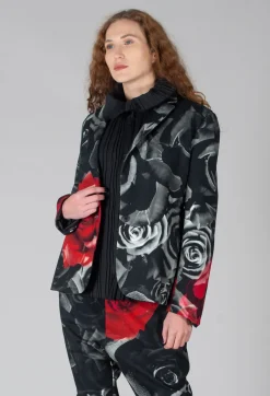 Marc Point Jackets^Structured Blazer in Rose Print