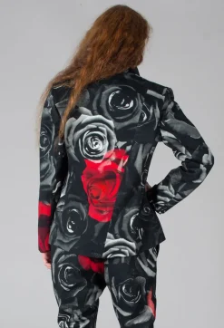 Marc Point Jackets^Structured Blazer in Rose Print