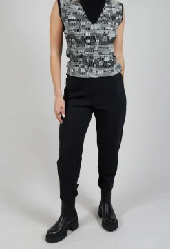 Sarah Pacini Trousers^Structured Trousers in Black