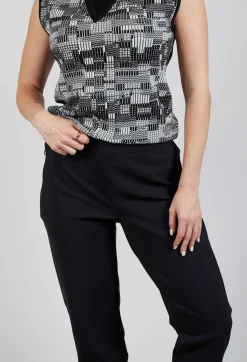 Sarah Pacini Trousers^Structured Trousers in Black