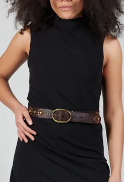 Campomaggi Belts^Studded Belt in Brown