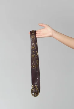 Campomaggi Belts^Studded Belt in Brown