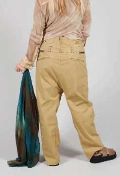 Masnada Trousers^Studded Trousers in Khaki
