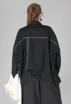 Moyuru Shirts & Blouses^Subtle Stripe Shirt in Black