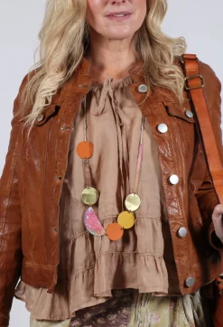 High Jackets^Suspense Leather Jacket in Brown