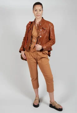 High Jackets^Suspense Leather Jacket in Brown