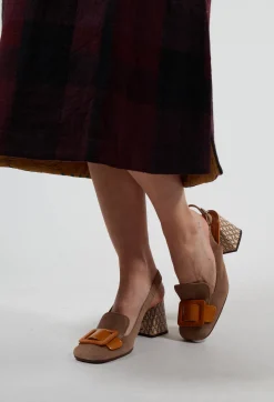 Chie Mihara Boots^Suzan Heel in Ocre Brown