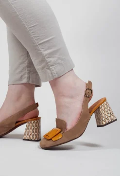 Chie Mihara Boots^Suzan Heel in Ocre Brown