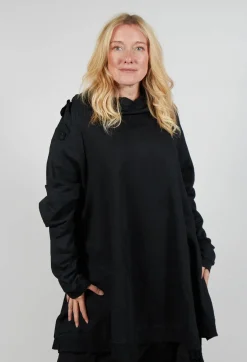 Rundholz Dip Dresses^Sweatshirt Dress in Black