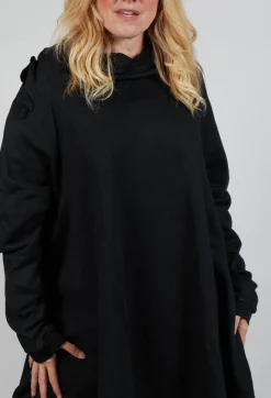 Rundholz Dip Dresses^Sweatshirt Dress in Black
