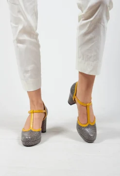 Chie Mihara Heels^T Bar Heel in Polka Print