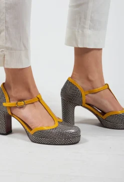 Chie Mihara Heels^T Bar Heel in Polka Print