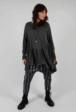 Pluslavie Trousers^T Pant Drop Crotch Trousers in Stripe