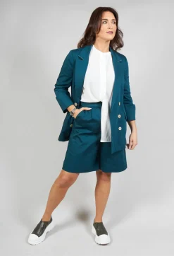 Beatrice B Shorts^Tailored Bermuda Shorts in Poseidon Green