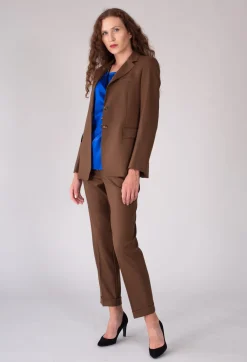 Malloni Jackets|Co-ords & Suits^Tailored Blazer in Granato Tobacco