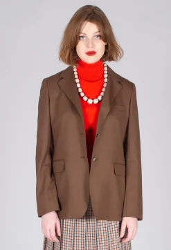 Malloni Jackets|Co-ords & Suits^Tailored Blazer in Granato Tobacco