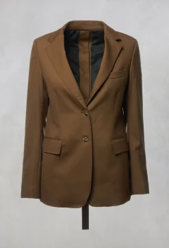 Malloni Jackets|Co-ords & Suits^Tailored Blazer in Granato Tobacco