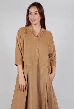 Album Di Famiglia Dresses^Tailored Collar Dress V in Sugar