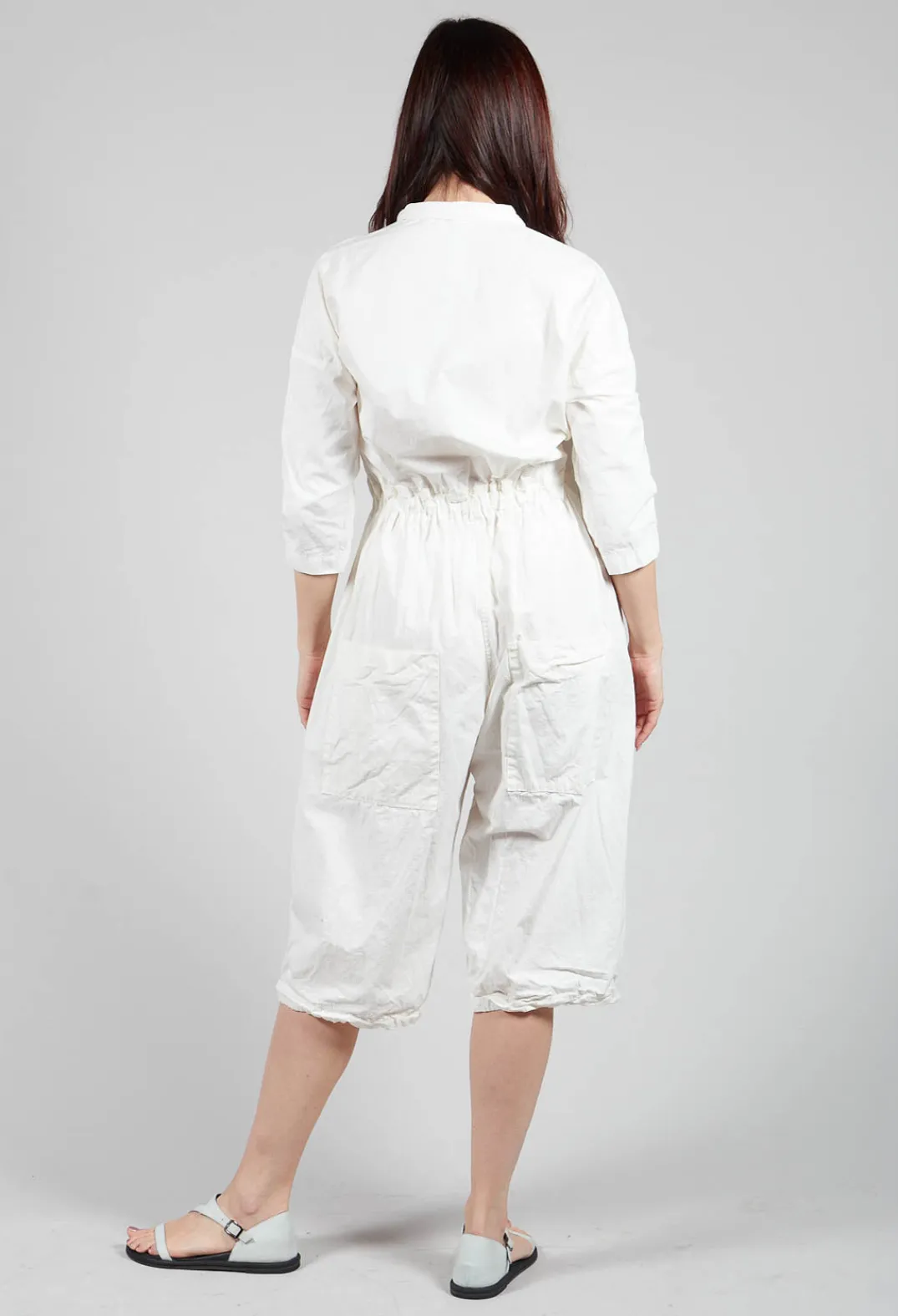 Album Di Famiglia Jumpsuits^Tailored Collar Jumpsuit CC in White