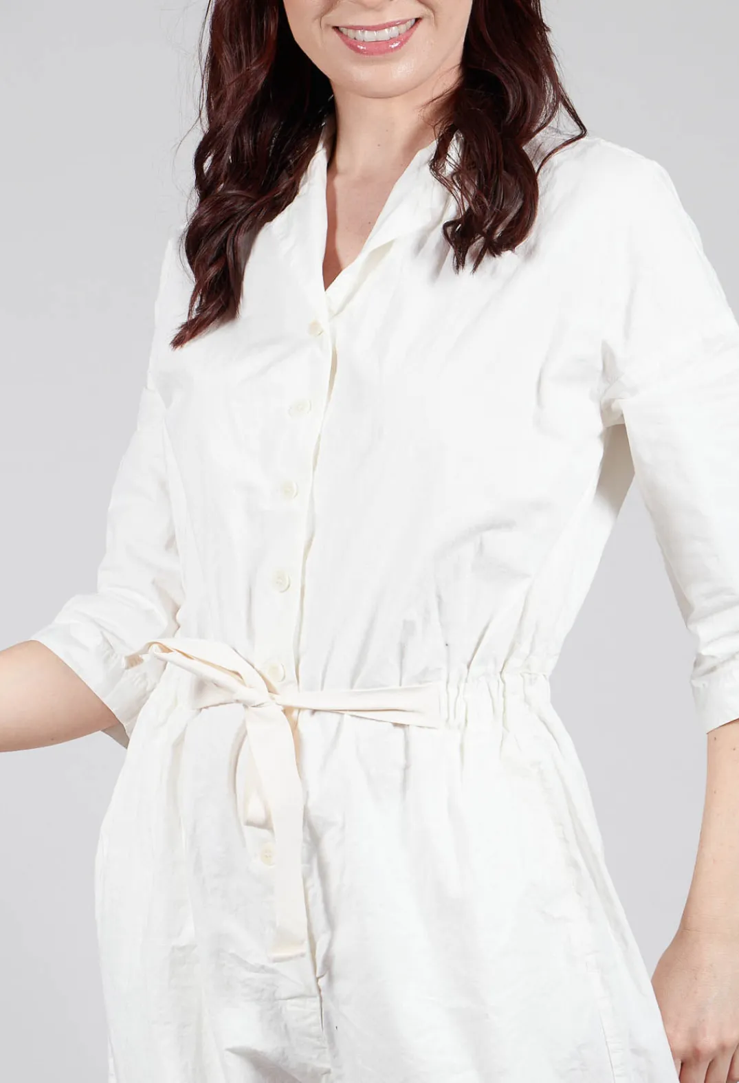 Album Di Famiglia Jumpsuits^Tailored Collar Jumpsuit CC in White