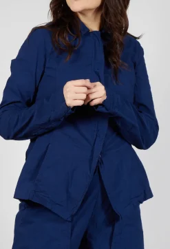 Rundholz Dip Jackets^Tailored Half-Zip Jacket in Ocean