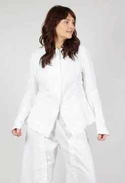 Rundholz Dip Jackets^Tailored Half-Zip Jacket in Semi Bleach