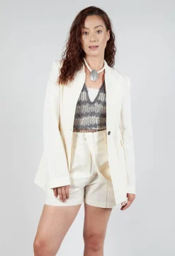 Isabel Benenato Jackets^Tailored Jacket in Milk