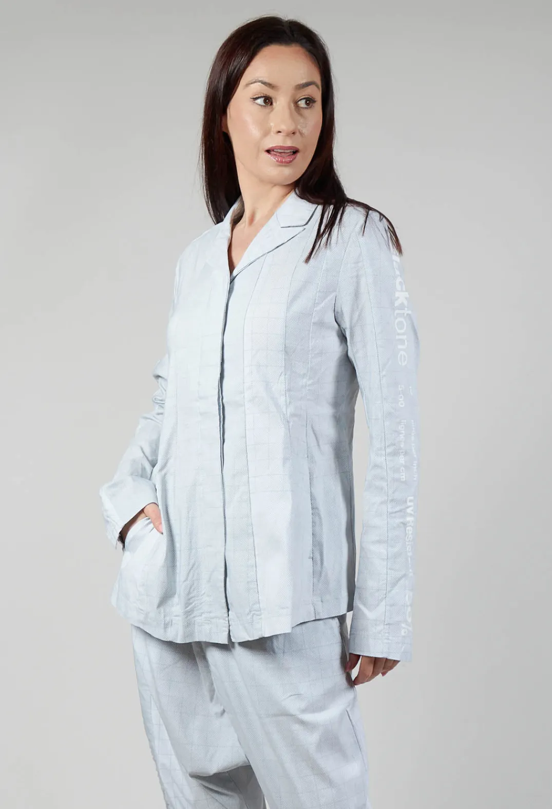 Rundholz Black Label Jackets^Tailored Jacket in Placed Grey Print