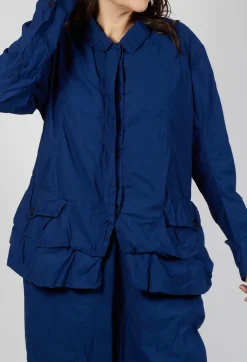 Rundholz Dip Jackets^Tailored Layered Hem Jacket in Ocean