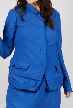 Rundholz Dip Jackets^Tailored Layered Hem Jacket in Royal