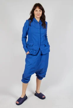 Rundholz Dip Jackets^Tailored Layered Hem Jacket in Royal