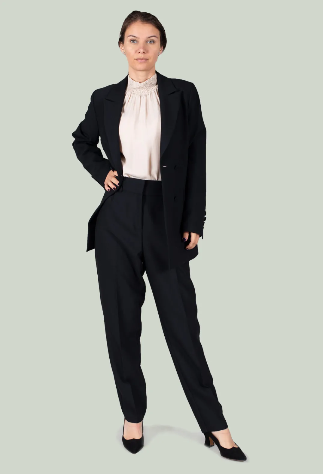 Beatrice B Co-ords & Suits^Tailored Trousers in Black