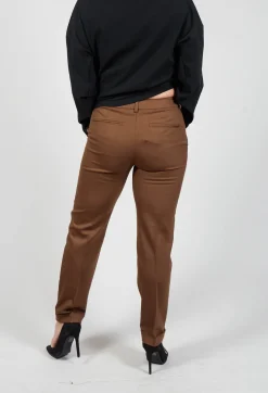 Malloni Co-ords & Suits^Tailored Trousers in Granato Tobacco