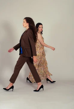 Malloni Co-ords & Suits^Tailored Trousers in Granato Tobacco