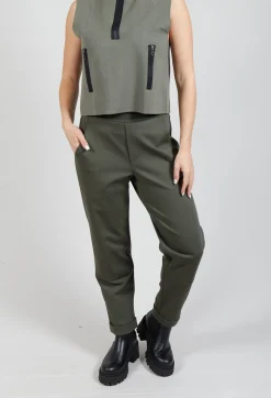 Sarah Pacini Trousers^Tailored Trousers in Kaki