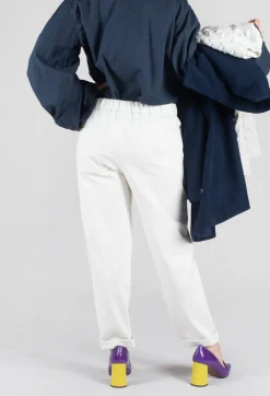 Sarah Pacini Trousers^Tailored Trousers in Off White