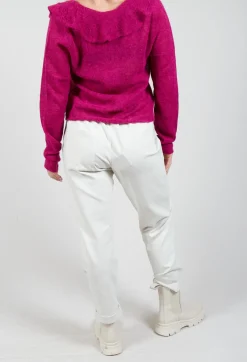 Sarah Pacini Trousers^Tailored Trousers in Off White