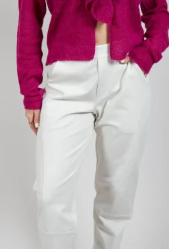Sarah Pacini Trousers^Tailored Trousers in Off White