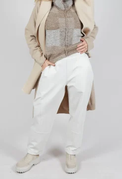 Sarah Pacini Trousers^Tailored Trousers in Off White